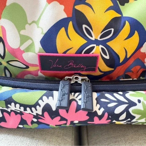 Vera Bradley Rolling Duffle Travel Bag Multicolor Floral - Picture 7 of 16